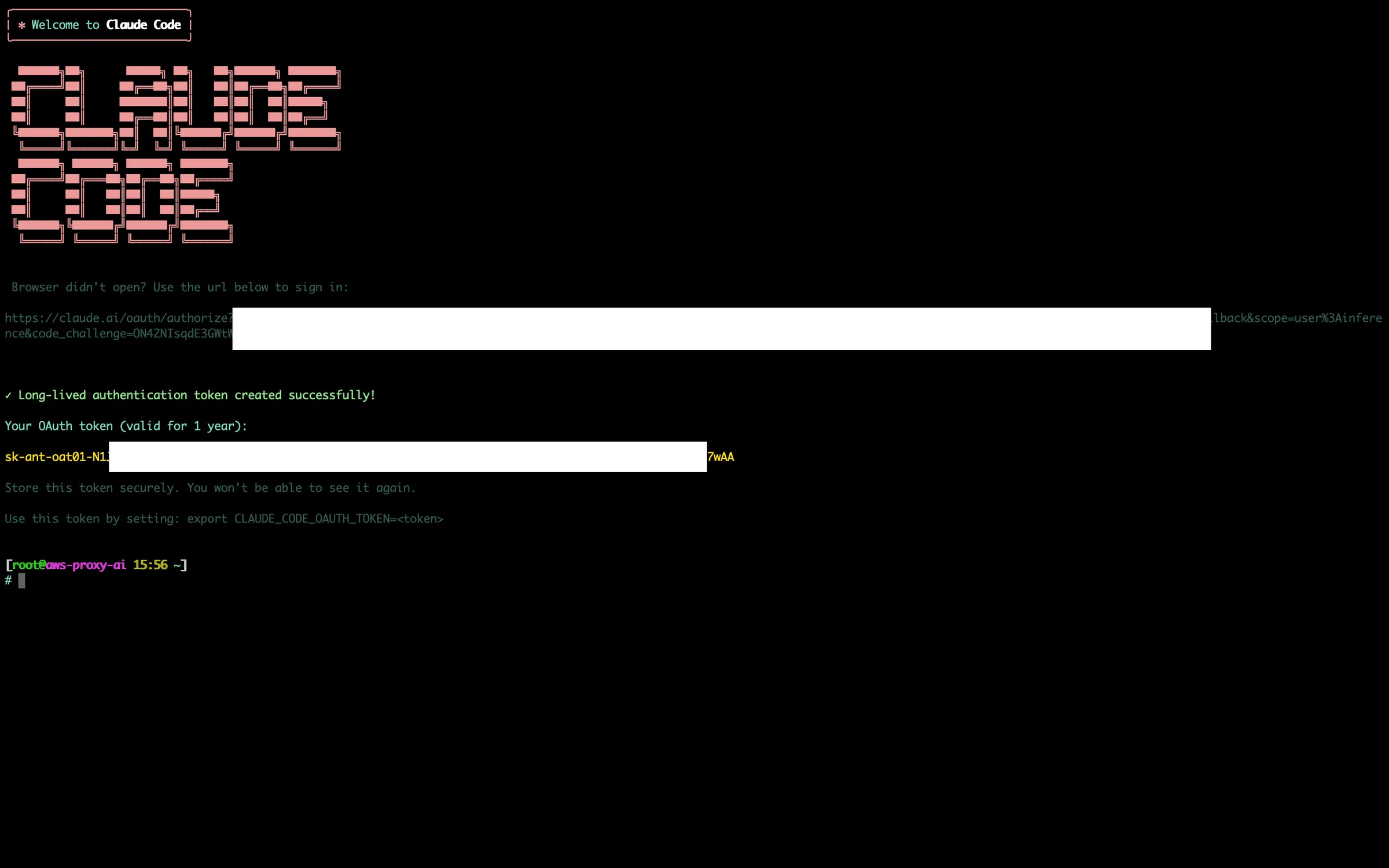 CLAUDE CODE OAUTH TOKEN 1